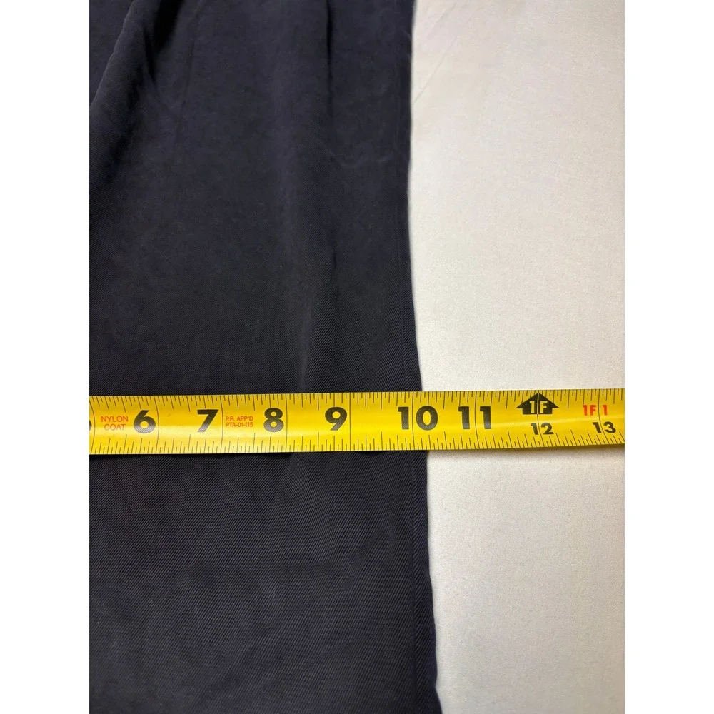 Tommy Bahama Mens 38x31 Navy Blue 100% Silk Pleated Wide Leg Trousers Pants